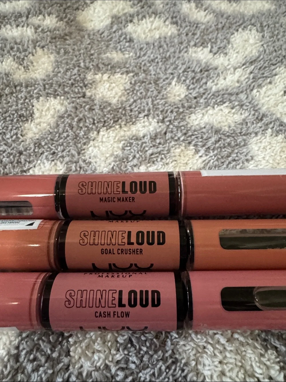 NYX Shine Loud Dual Ended Liquid Lip, Bundle of 3
